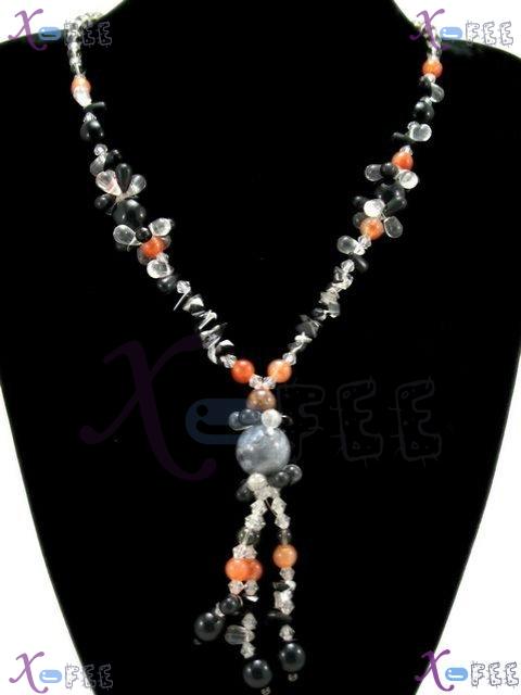 xl00487 Hawaii Style Fashion Jewelry Ornament Jasper Onyx Coloured Glaze Agate Necklace 1