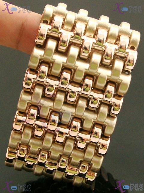 yklb00011 Hot Collection Woman Fashion Jewelry Khaki Acryl Overlap Spacer Stretch Bracelet 1