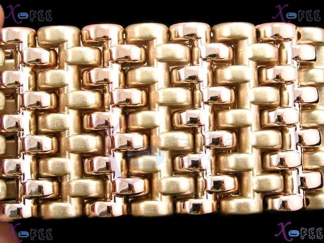 yklb00011 Hot Collection Woman Fashion Jewelry Khaki Acryl Overlap Spacer Stretch Bracelet 2