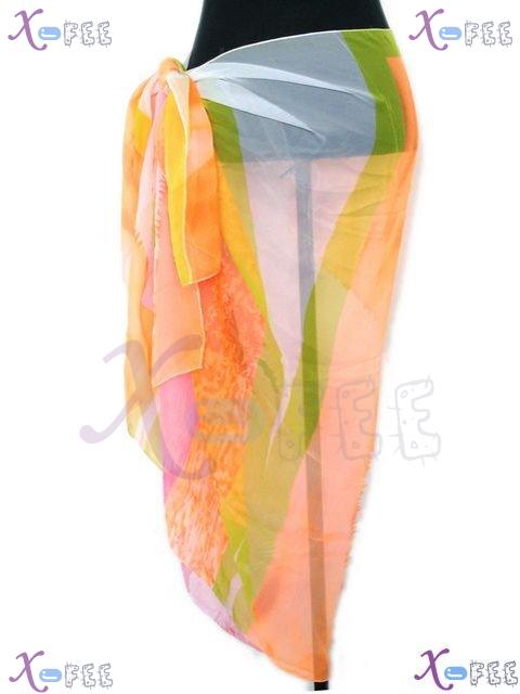 estj00005 New Cover-up Wrap Skirt Shawl Hawaii Beach Sarong Multi-color 70*37 Woman Scarf 2