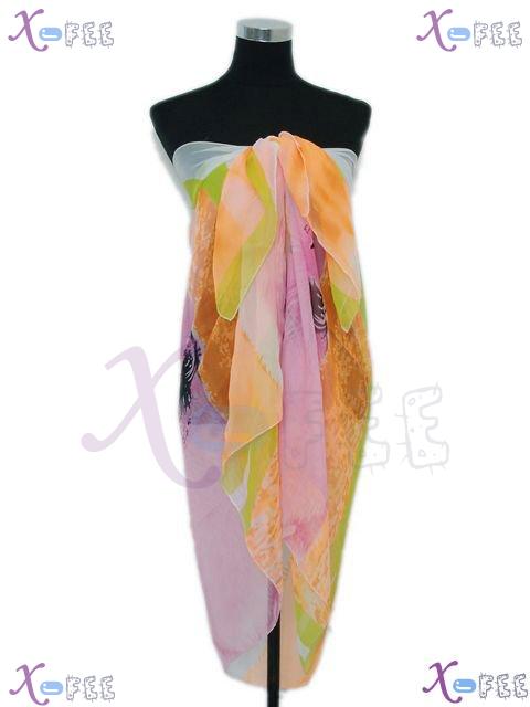 estj00005 New Cover-up Wrap Skirt Shawl Hawaii Beach Sarong Multi-color 70*37 Woman Scarf 4