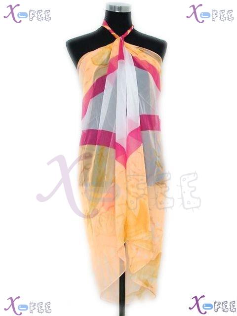 estj00061 NEW Hawaii Beach Skirt Shawl Wrap Cover-up Multi-color Sarong Dolphin Fish Scarf 1