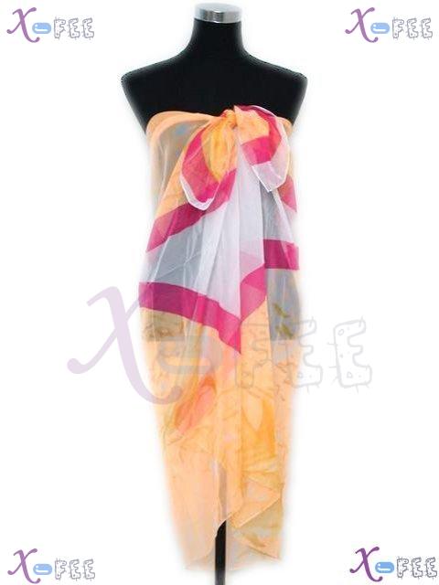 estj00061 NEW Hawaii Beach Skirt Shawl Wrap Cover-up Multi-color Sarong Dolphin Fish Scarf 2