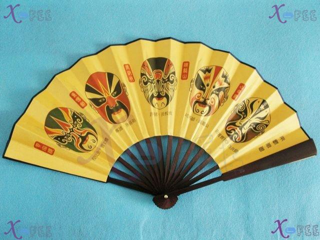 fan00071 New Chinese Collections Facial Makeup Handmade Bamboo Calligraphy Folding Fan 3