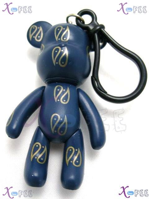 gj00037 New Chinese Handcrafted Lucky Blue Spot Figurine Silica Gel Bear Charm Pendant 1