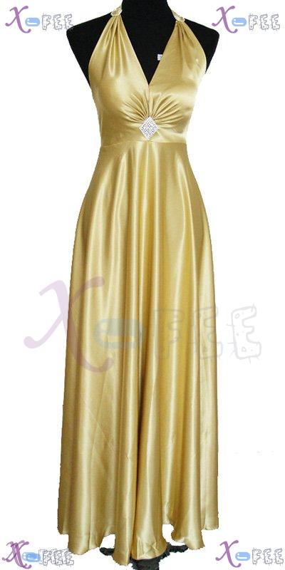 hspd00001 Custom-made Cocktail Halter Full Skirt Prom Party Dress 1