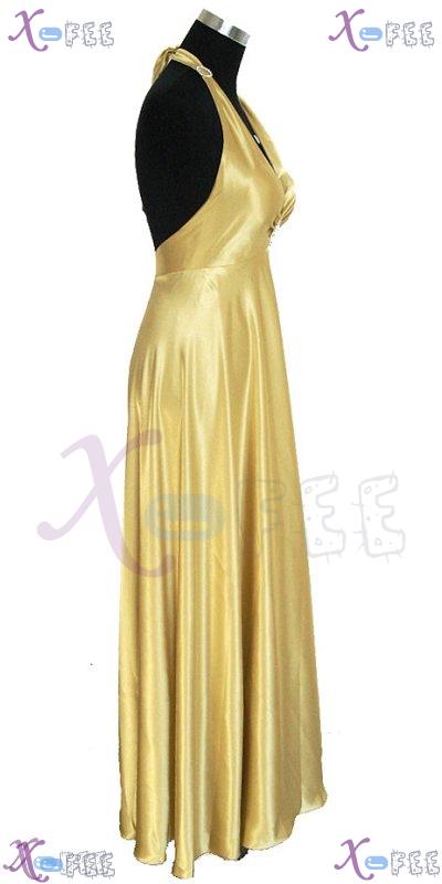 hspd00001 Custom-made Cocktail Halter Full Skirt Prom Party Dress 3