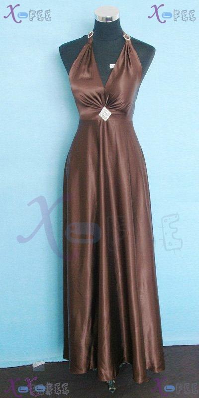 hspd00005 Custom-Made Cocktail Skirt Prom Party Halter Full Dress 1