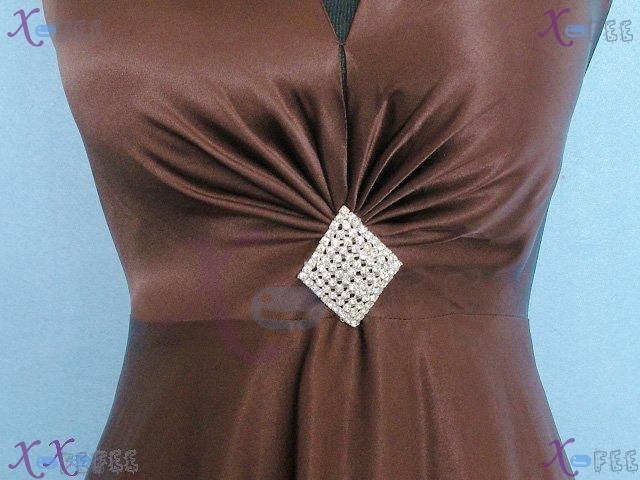 hspd00005 Custom-Made Cocktail Skirt Prom Party Halter Full Dress 5