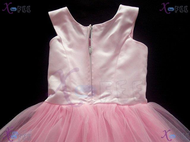 hstd00002 Girl's Pink Wedding Pageant Party Flower Prom Dress 3
