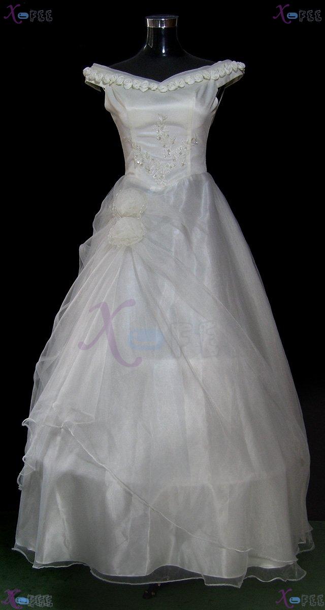 hsw00003 Formal Wedding Dress Rose Flower All Sizes Custom-made 1