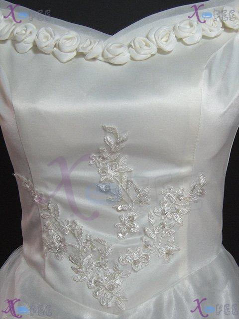 hsw00003 Formal Wedding Dress Rose Flower All Sizes Custom-made 4