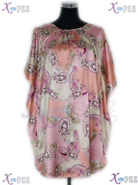 isy00015 Hot! Ladies's Clothing Nightdress Robe Sleepwear Cashew Flower Bat Pajamas M 3