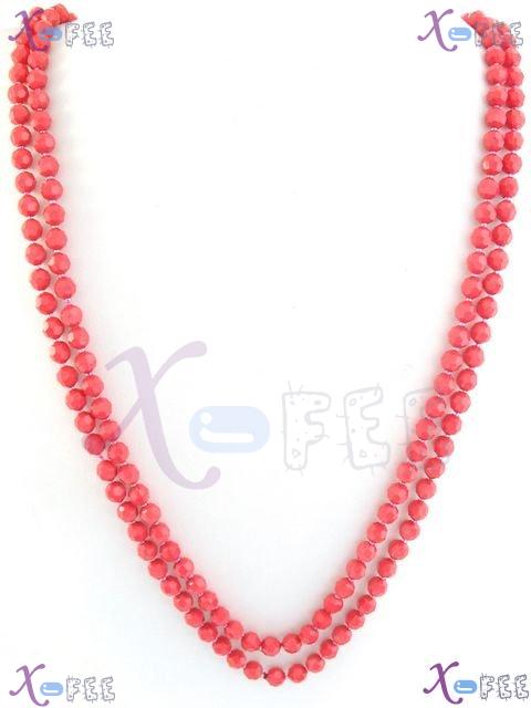 myxl00013 New Lady Jewelry Stylist 64 inch DeepPink Fashion Sweater Chain Acrylic Necklace 3