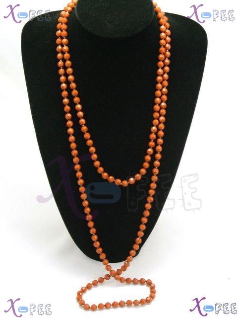 myxl00014 64inch Chocolate Fashion Jewelry Multi-Use Sweater Chain Acrylic Necklace Twist 1