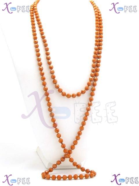 myxl00014 64inch Chocolate Fashion Jewelry Multi-Use Sweater Chain Acrylic Necklace Twist 2