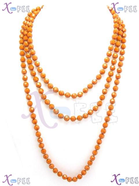 myxl00014 64inch Chocolate Fashion Jewelry Multi-Use Sweater Chain Acrylic Necklace Twist 4
