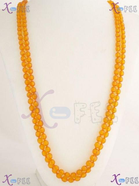 myxl00019 Hot Jewelry Woman Pendants 64 inch Orange Fashion Sweater Chain Acrylic Necklace 2