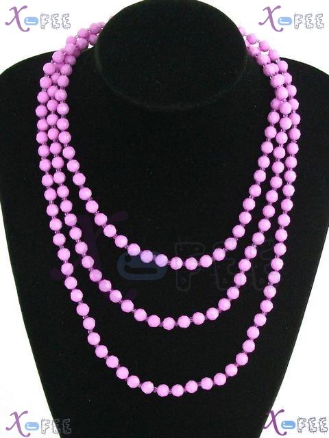 myxl00021 64 inch Violet Fashion Jewelry Multi-Use Sweater Chain Acrylic Necklace Twist 1