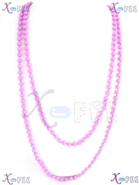 myxl00021 64 inch Violet Fashion Jewelry Multi-Use Sweater Chain Acrylic Necklace Twist 3