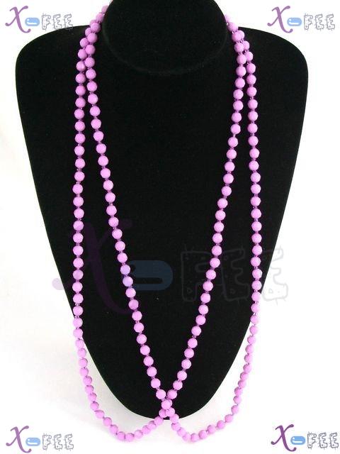 myxl00021 64 inch Violet Fashion Jewelry Multi-Use Sweater Chain Acrylic Necklace Twist 4