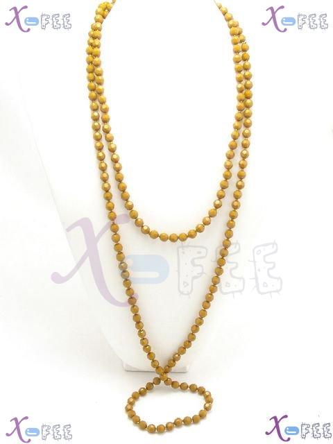 myxl00022 New Woman Pendants Craft 64inch GoldEnrod Fashion Sweater Chain Acrylic Necklace 2