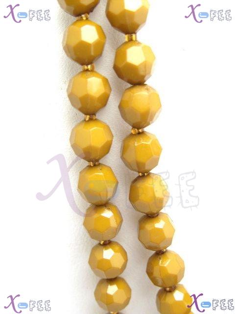 myxl00022 New Woman Pendants Craft 64inch GoldEnrod Fashion Sweater Chain Acrylic Necklace 3
