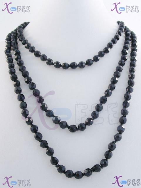 myxl00023 64inch Black Fashion Jewelry Decoration Multi-Use Sweater Chain Acrylic Necklace 1