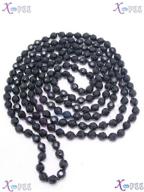 myxl00023 64inch Black Fashion Jewelry Decoration Multi-Use Sweater Chain Acrylic Necklace 4