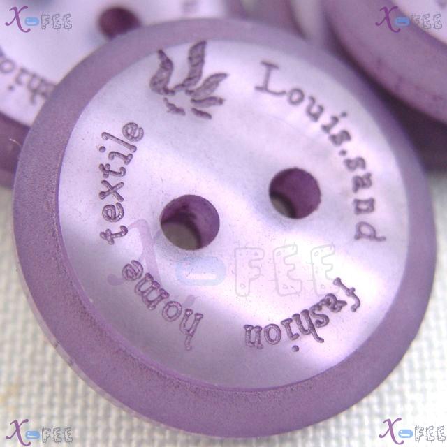 nkpf01233 28L Lavender New 25pcs 28L Letter FASHION 2 Holes Resin Shirt Sewing Buttons 1