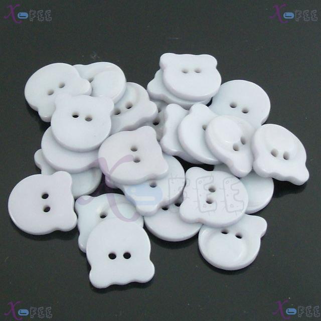nkpf01235 Wholesale 30pcs Crafts Sewing Fabric Textile Costume Resin Bear Sewing Buttons 3