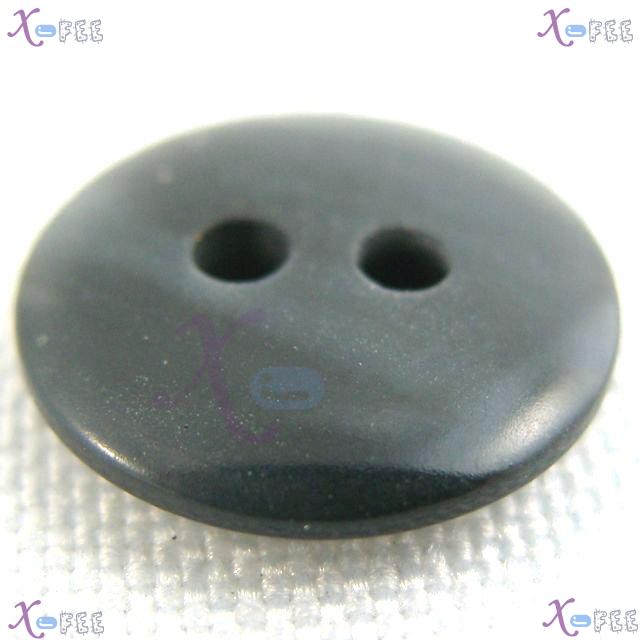 nkpf01240 NEW Wholesale Lots 40pcs Sewing Shirt 18L Resin Two Hole Craft Black Buttons 2