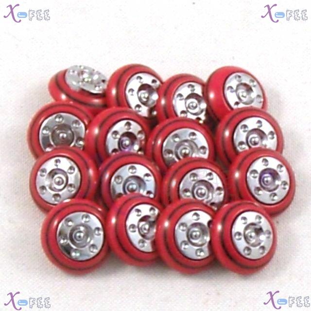 nkpf01275 Rose 12pcs Crafts Sewing Fabric Textile 24L Stereoscopic Costume Resin Buttons 2