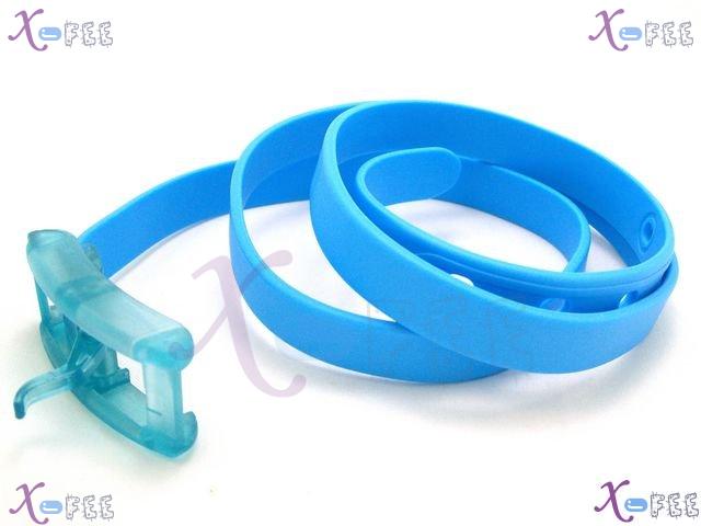 pd00021 Cloth Accessory Antibacterial Unisex Sky Bule Recyclable China Rubber Waist Belt 1