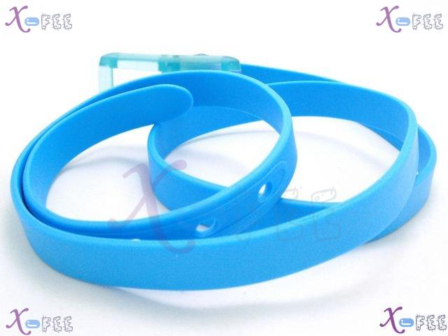 pd00021 Cloth Accessory Antibacterial Unisex Sky Bule Recyclable China Rubber Waist Belt 2