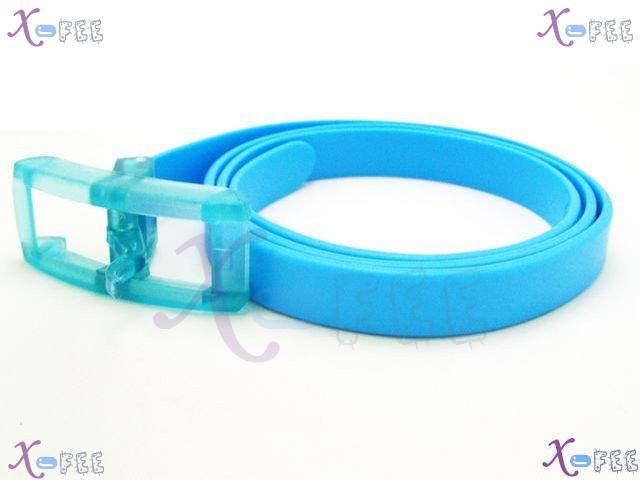pd00021 Cloth Accessory Antibacterial Unisex Sky Bule Recyclable China Rubber Waist Belt 3