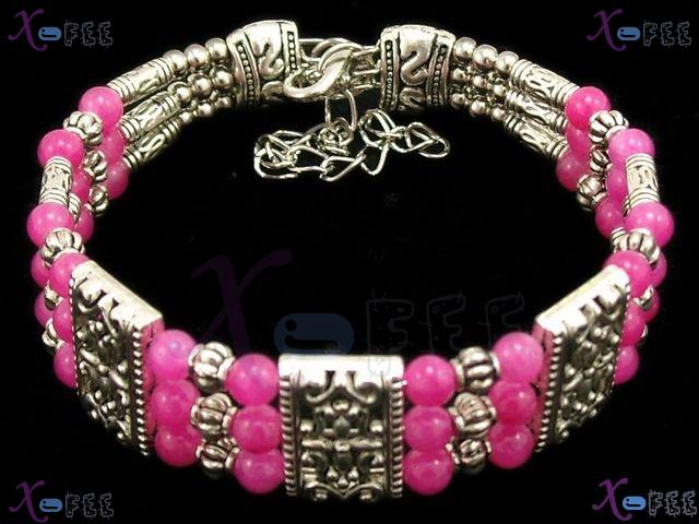 sz00243 New Modish Agate Amulet Tibetan Jewelry Silver Bracelet 1