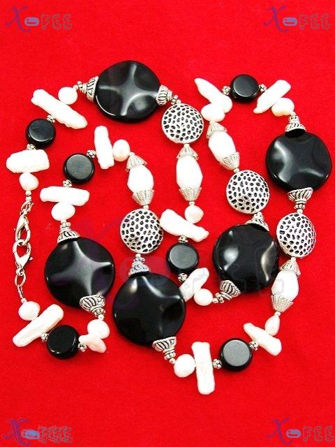tsxl00336 New Tibet Collection Fashion Jewelry Ornament Onyx Pearl Agate Handmade Necklace 4