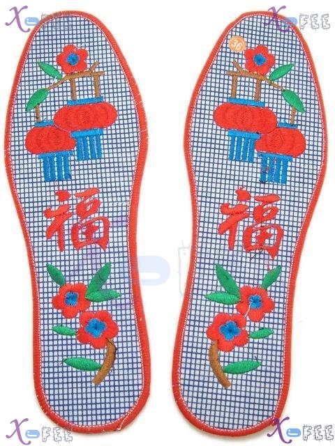 xhxd00006 Breathable Deodorant Blessing Cotton Embroidered Insole 1