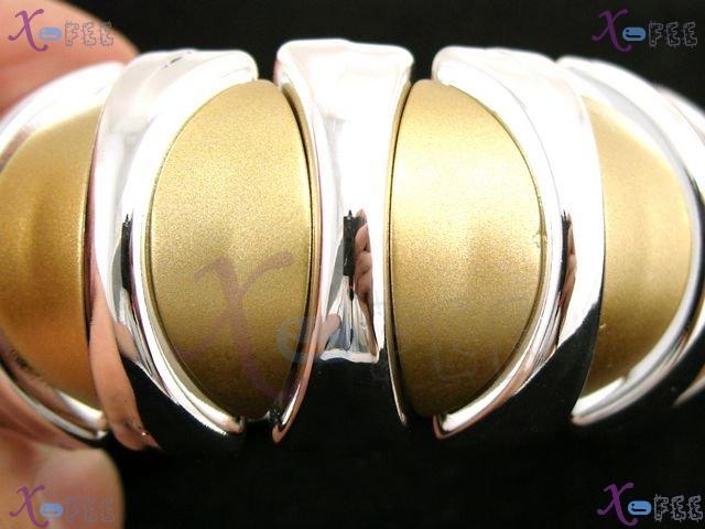 yklb00086 Fashion Jewelry Crafts Painted DarkKhaki Argent Colour Acrylic Stretch Bracelet 4