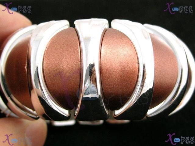 yklb00088 Hot! Fashion Women Jewelry Painted Brown Argent Colour Acryl Stretch Bracelet 4